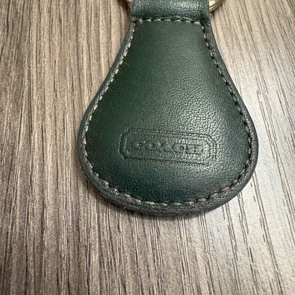 Coach Dark Green Leather Key Holder - Picture 3 of 3